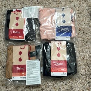 Thinx Speax Lot M Bikini Hiphugger Brief moderate light NWT